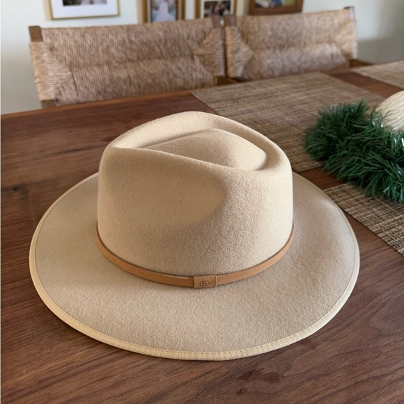 NWT WILL + BEAR Calloway Cream White Felt Sun Hat S main image 4